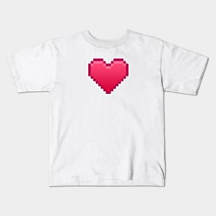 Pixel Heart Valentines Kids T-Shirt